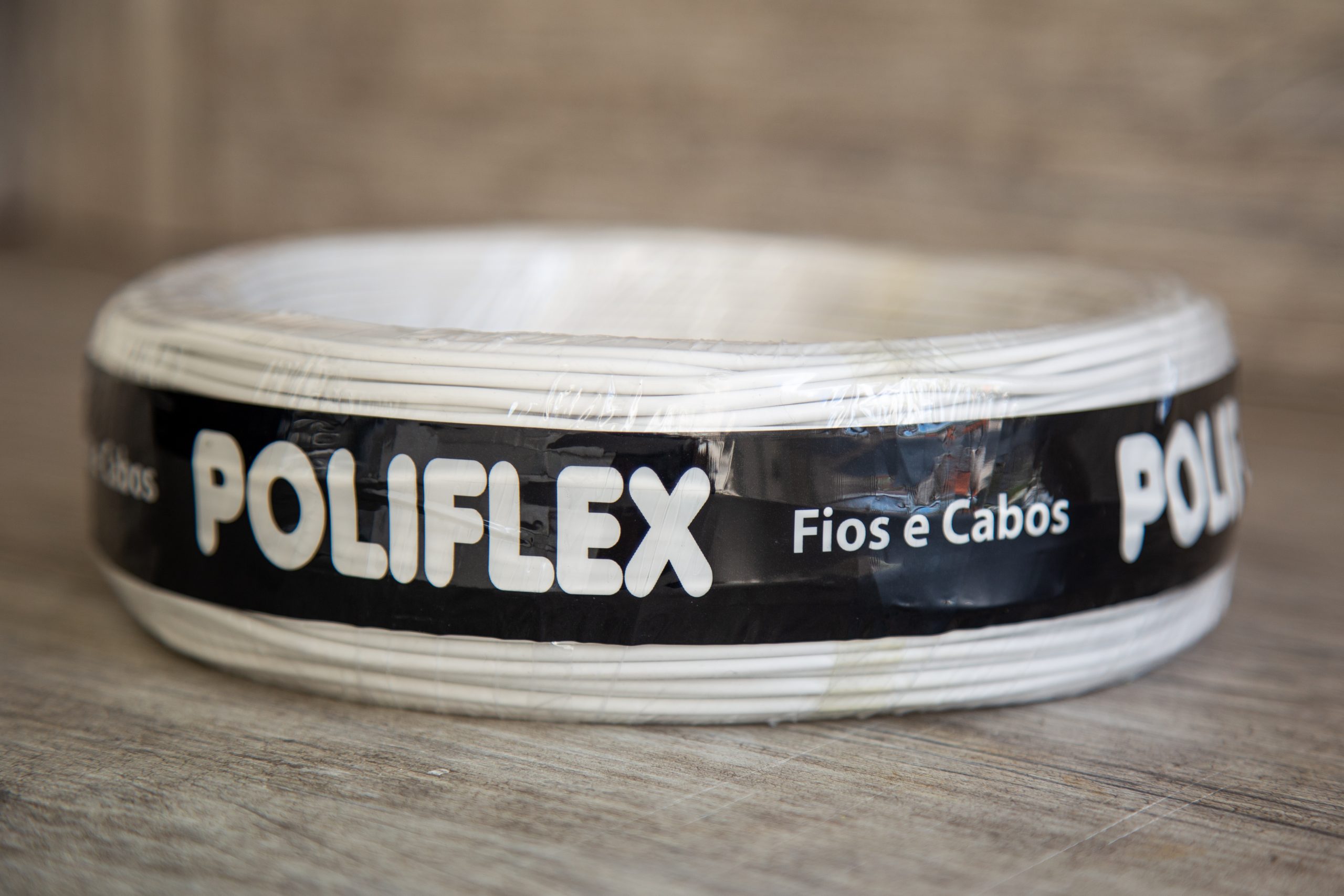Fio Elétrico Cabo Flexível 1.5mm Rolo com 100 Metros - Branco