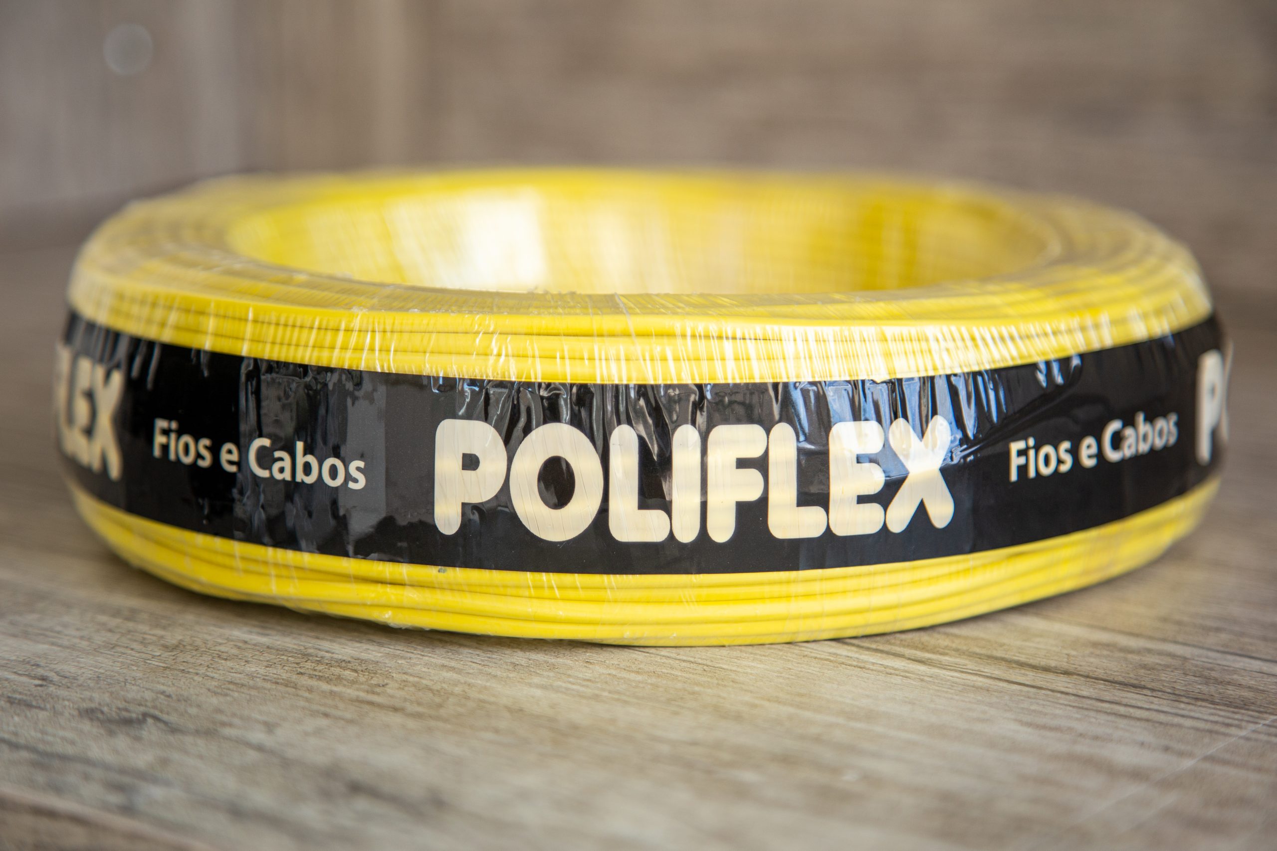 Fio Elétrico Cabo Flexível 1.5mm Rolo com 100 Metros - Amarelo