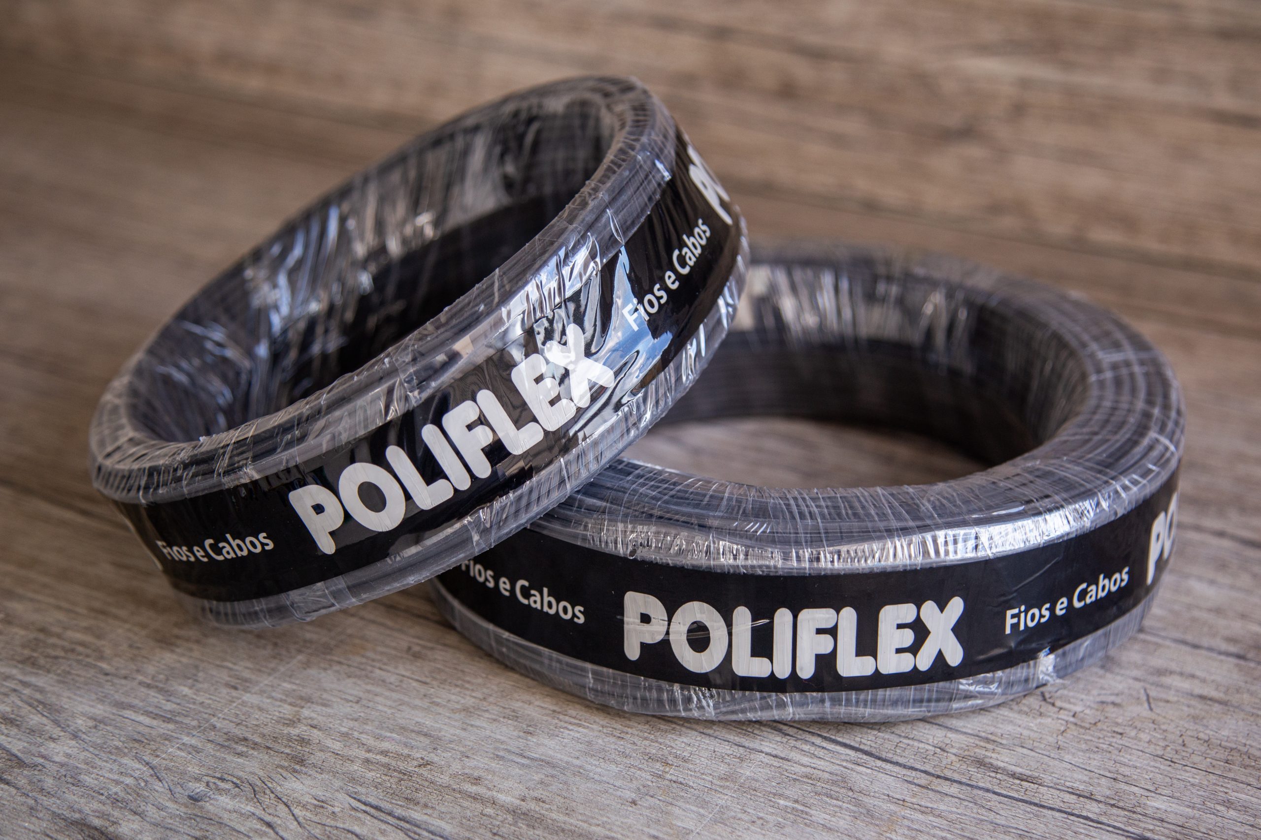 Fio Elétrico Cabo Flexível 2.5mm Rolo com 100 Metros - Preto