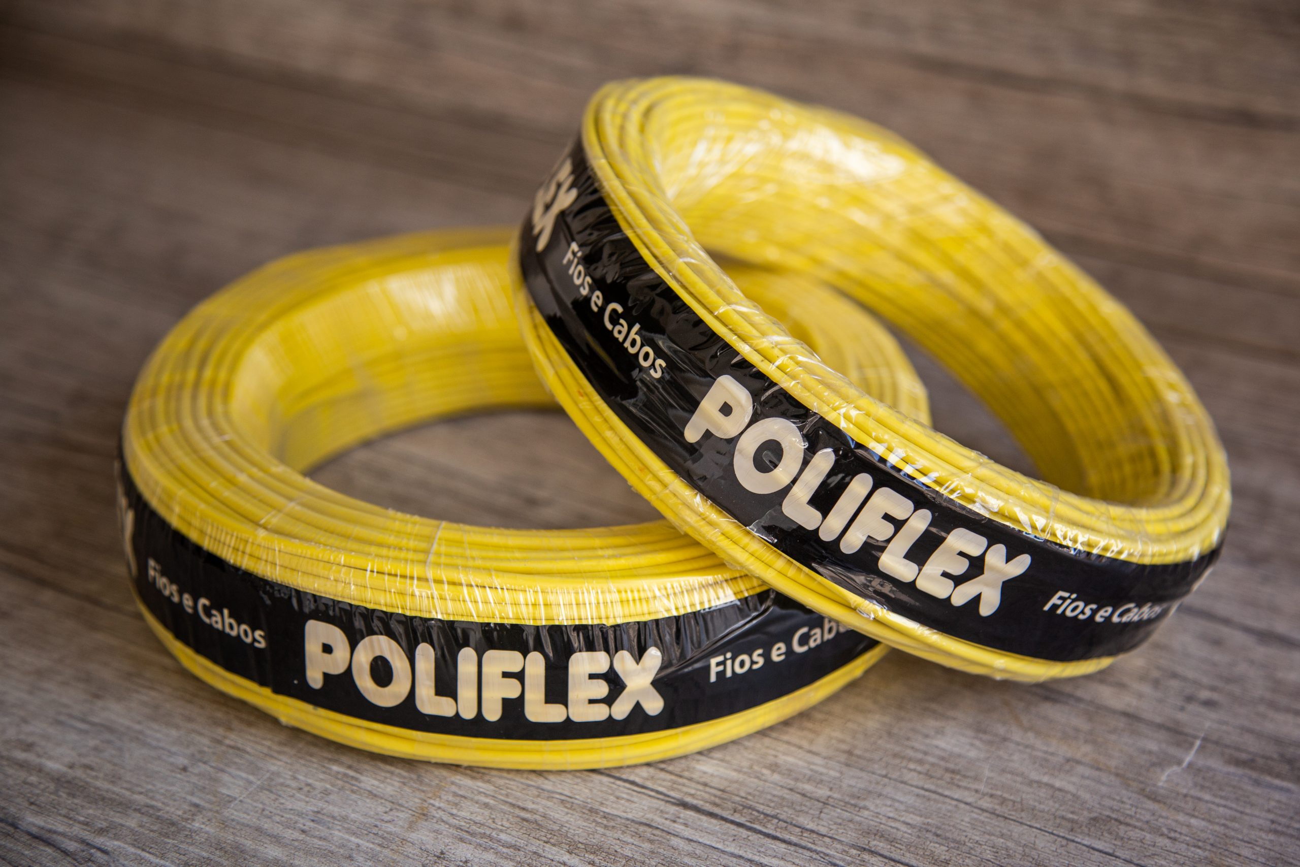 Fio Elétrico Cabo Flexível 2.5mm Rolo com 100 Metros - Amarelo