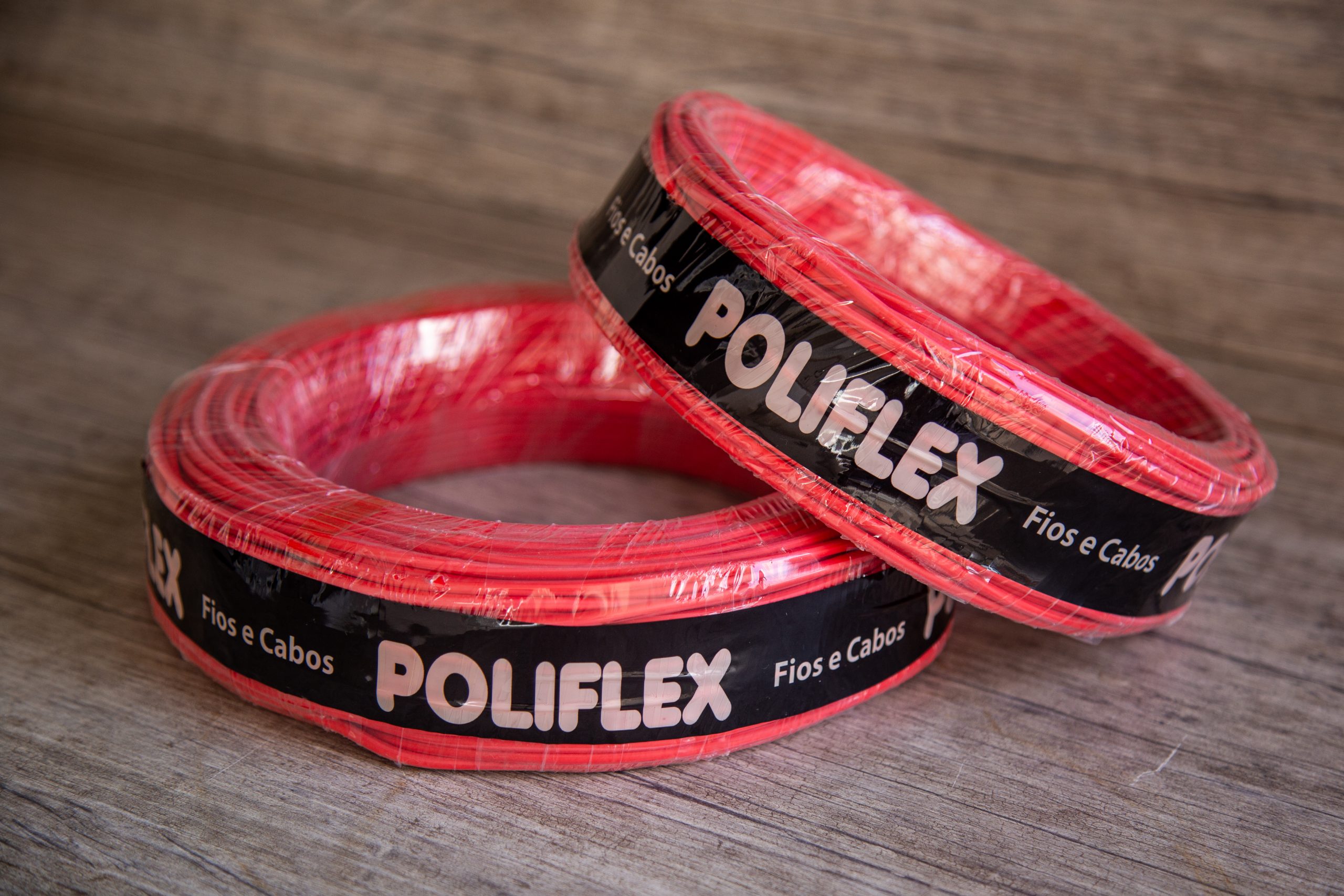 Fio Elétrico Cabo Flexível 2.5mm Rolo com 100 Metros - Vermelho