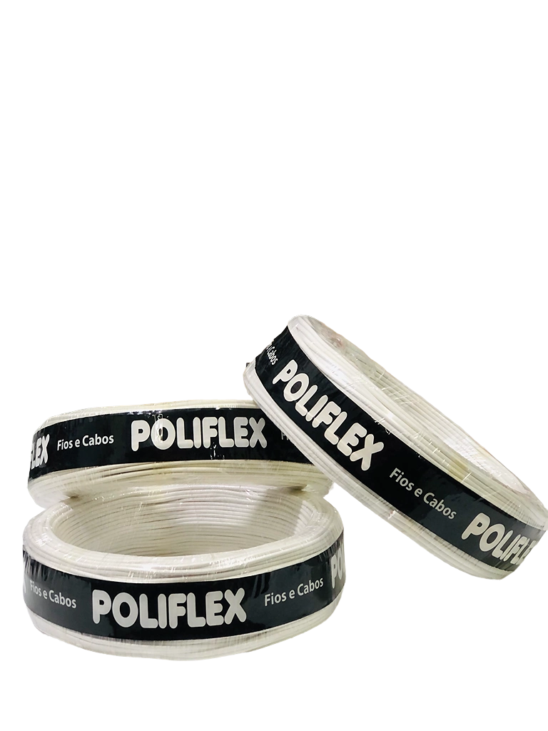 Fio Elétrico Paralelo Flexível 2x1,5mm com 50 Metros - Branco