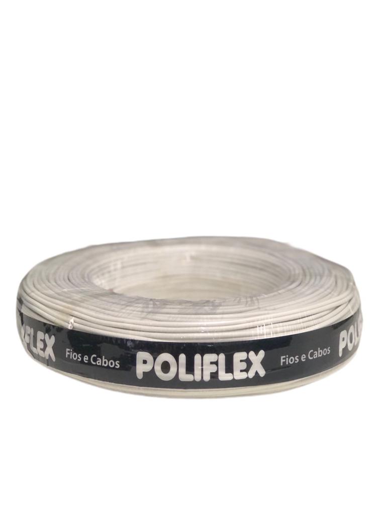 Fio Elétrico Paralelo Flexível 2x2,5mm com 100 Metros - Branco